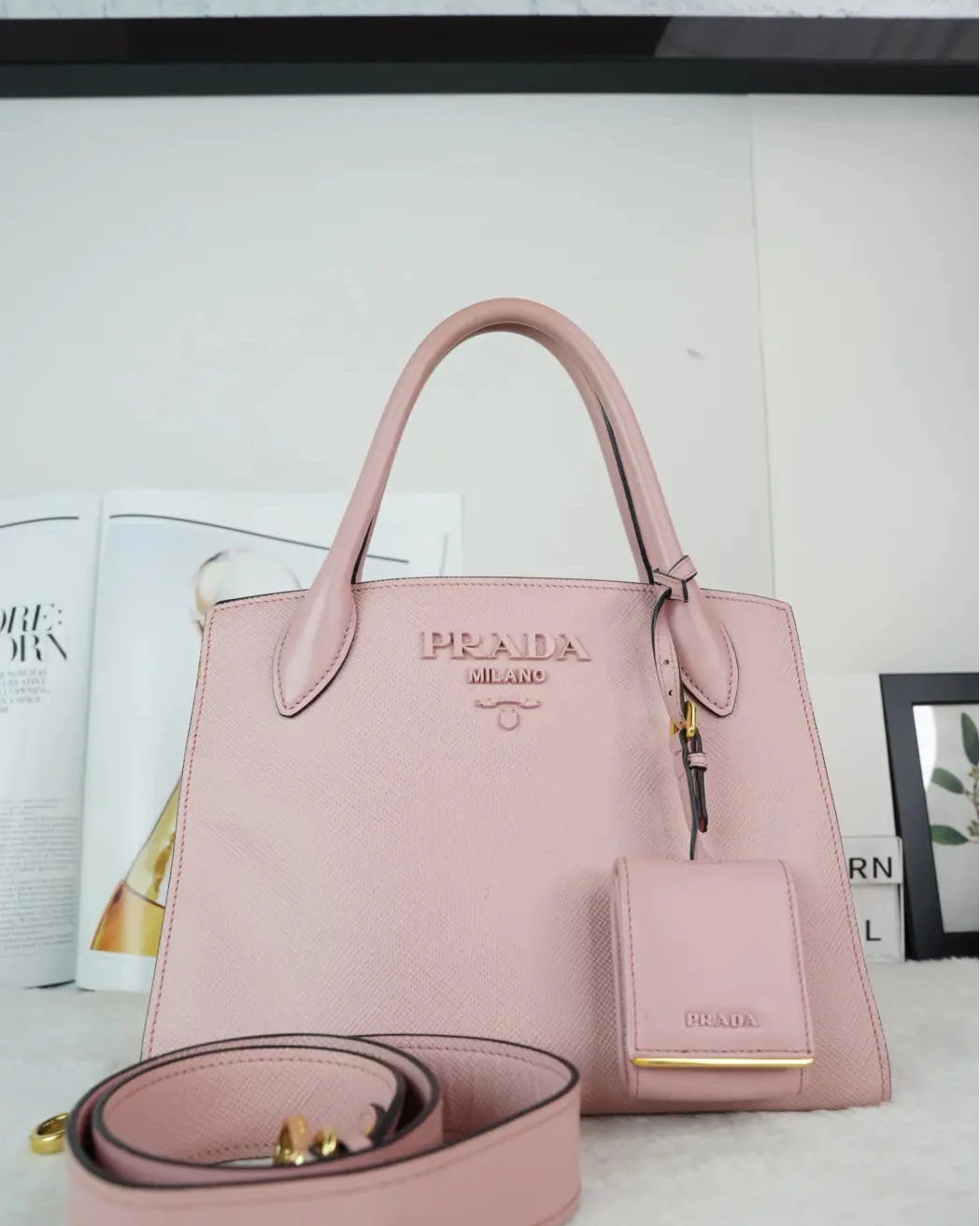 Monochrome Saffiano Bag