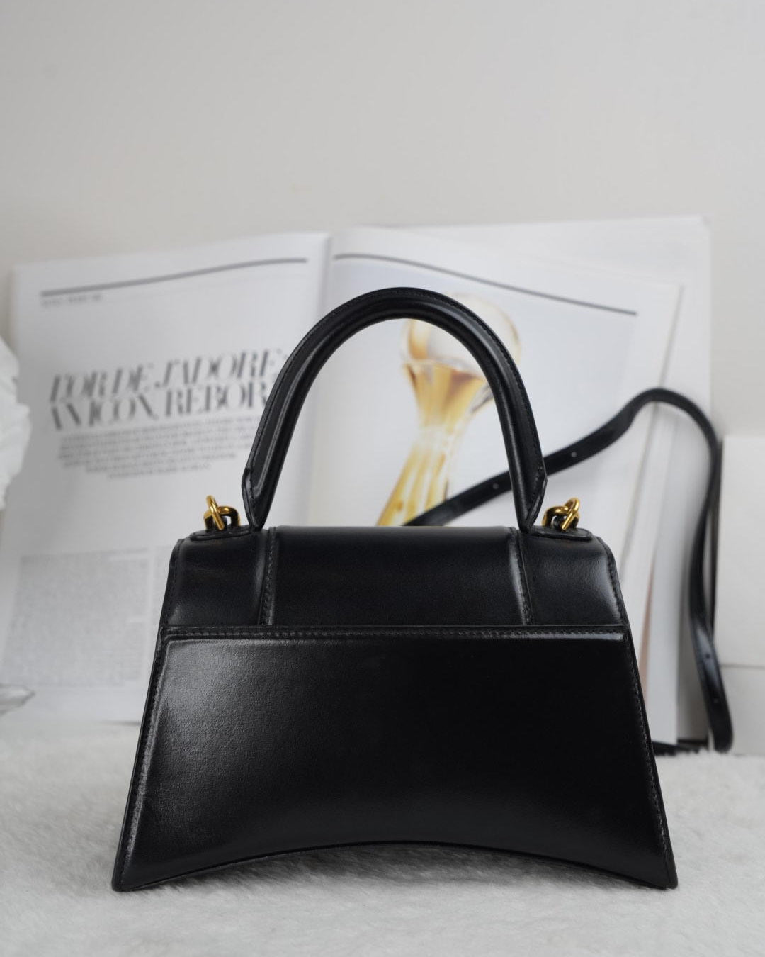 Hourglass Top Handle Bag