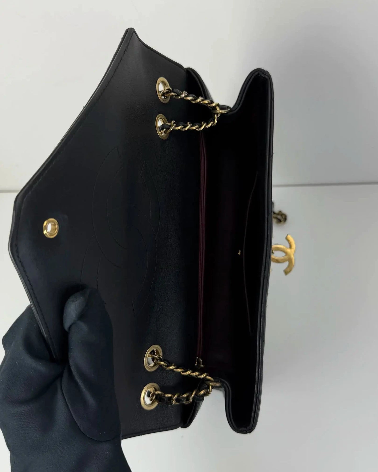 Chevron Envelope Flap Bag