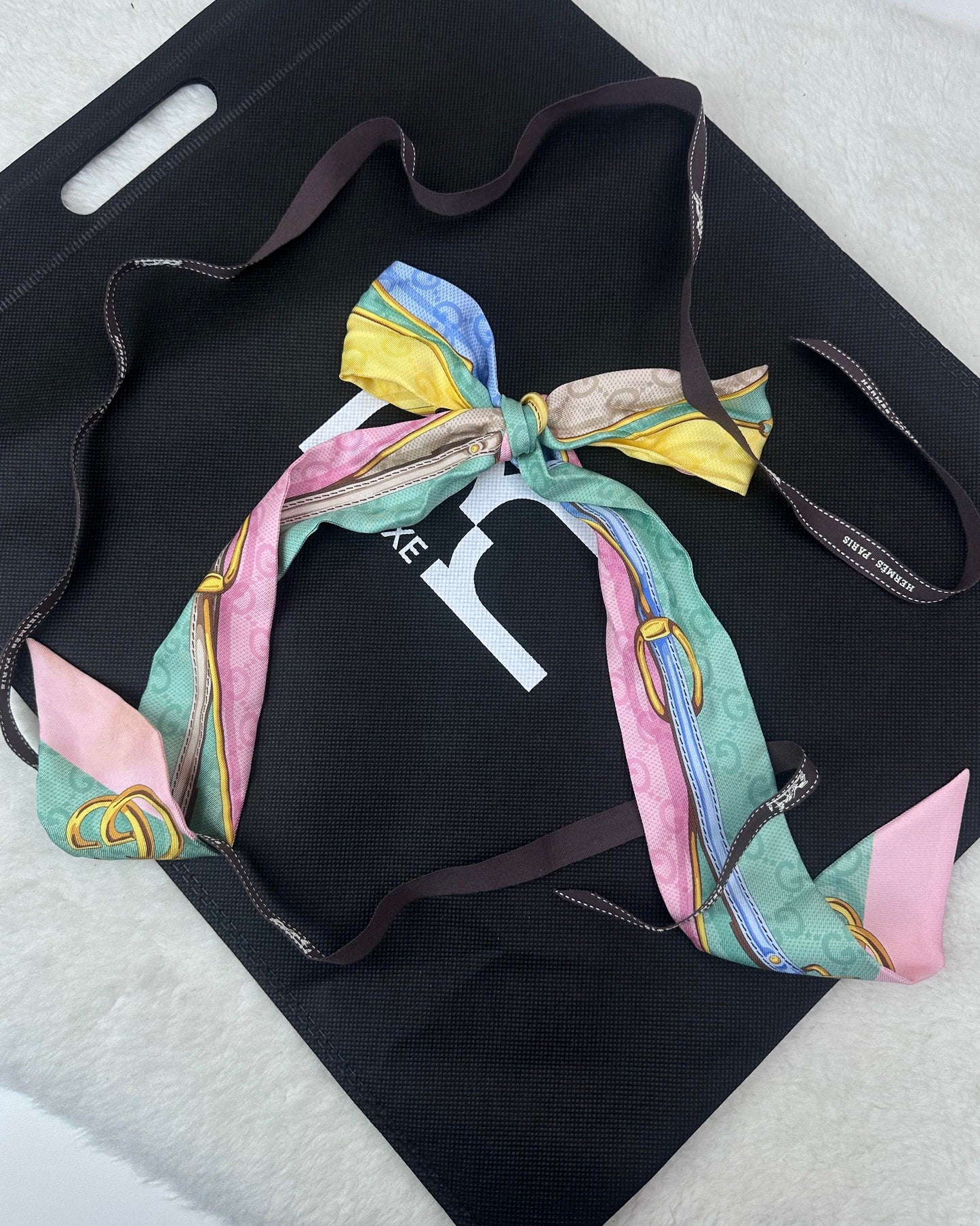 GG Belt Print Silk