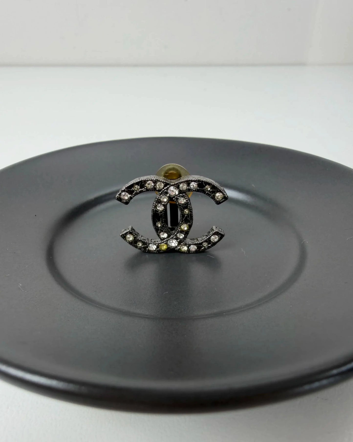 CC Logo Crystal Stud Earrings