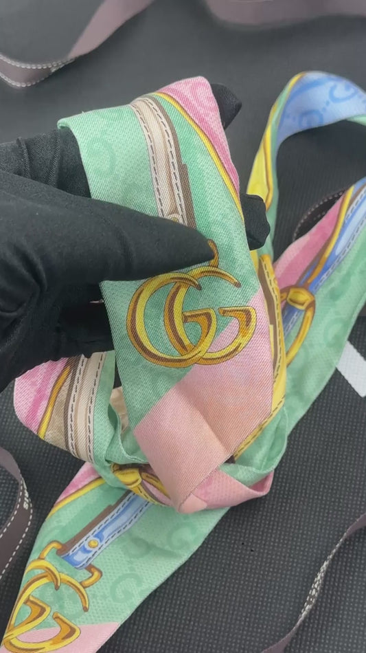 GG Belt Print Silk